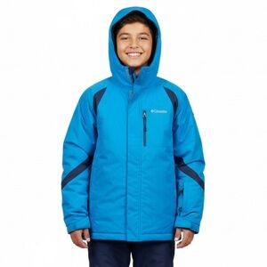 Columbia Blue Grey Winter Insulated Snow Jacket Youth XL 14/16 Omni Heat